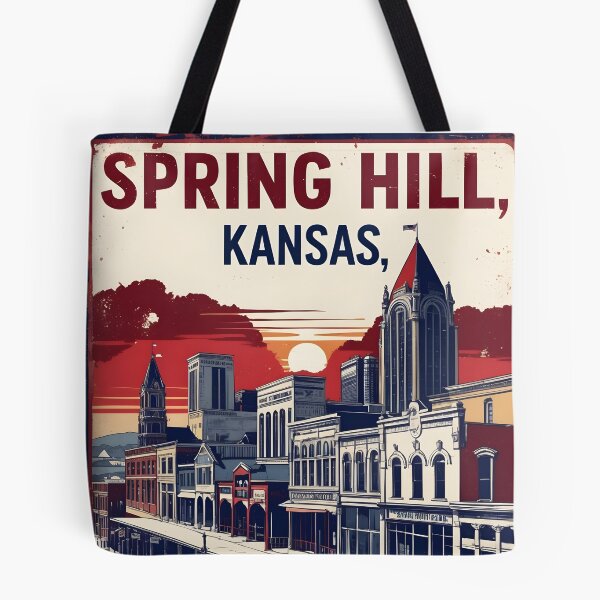 Item preview, Spring Hill Kansas 1950s USA Vintage Travel Tourism designed and sold by TravelersGems.