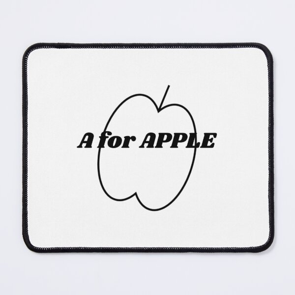 Item preview, Minimalist A for Apple Text Outline Design designed and sold by PixelParinda.