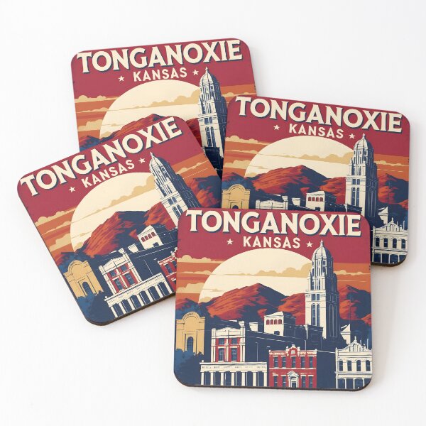 Item preview, Tonganoxie Kansas 1950s USA Vintage Travel Tourism designed and sold by TravelersGems.