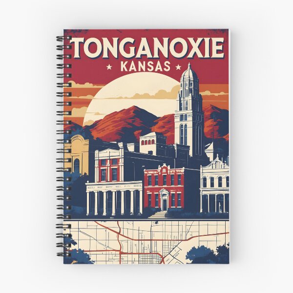 Item preview, Tonganoxie Kansas 1950s USA Vintage Travel Tourism designed and sold by TravelersGems.