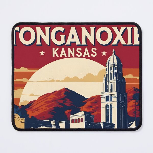 Item preview, Tonganoxie Kansas 1950s USA Vintage Travel Tourism designed and sold by TravelersGems.