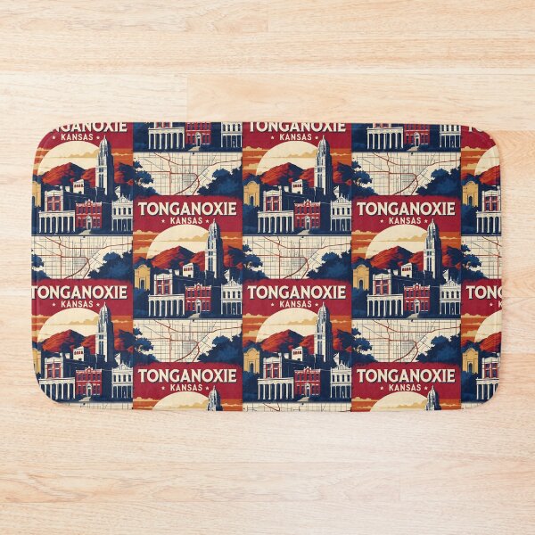 Item preview, Tonganoxie Kansas 1950s USA Vintage Travel Tourism designed and sold by TravelersGems.