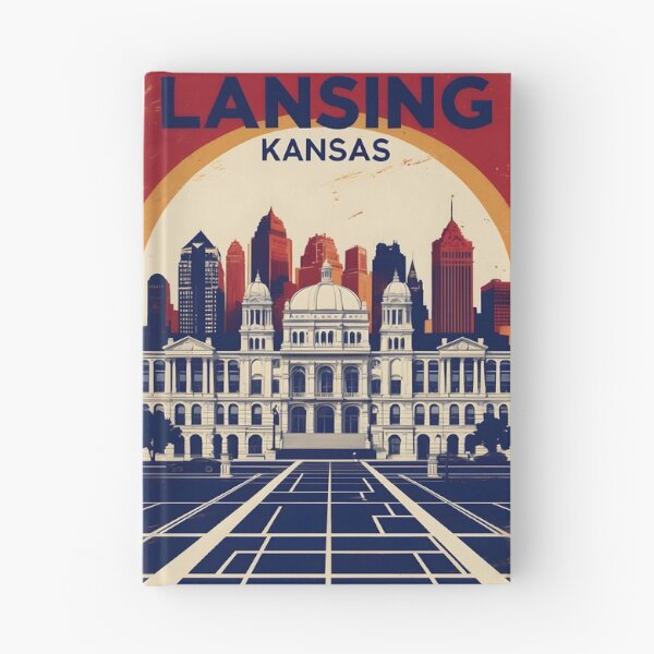 Item preview, Lansing Kansas 1950s USA Vintage Travel Tourism designed and sold by TravelersGems.