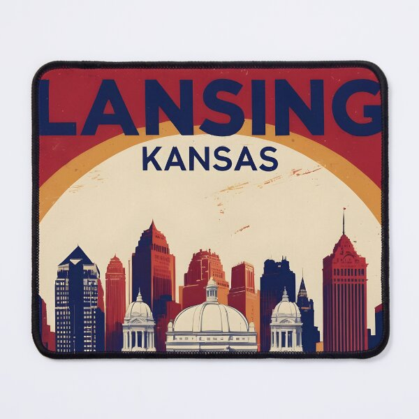 Item preview, Lansing Kansas 1950s USA Vintage Travel Tourism designed and sold by TravelersGems.