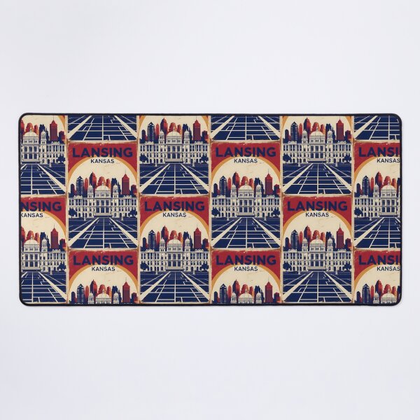 Item preview, Lansing Kansas 1950s USA Vintage Travel Tourism designed and sold by TravelersGems.