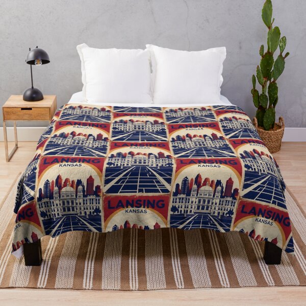 Item preview, Lansing Kansas 1950s USA Vintage Travel Tourism designed and sold by TravelersGems.