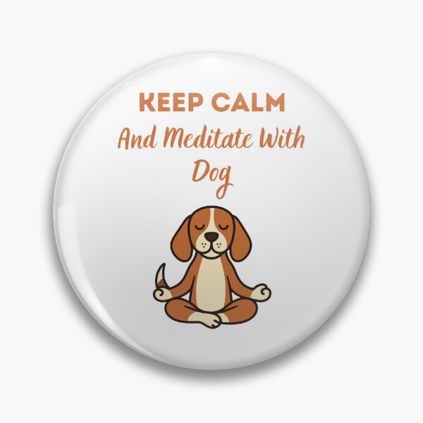 Item preview, Keep Calm And Meditate With Dog T-shirt Gifts  designed and sold by ZemVibe.