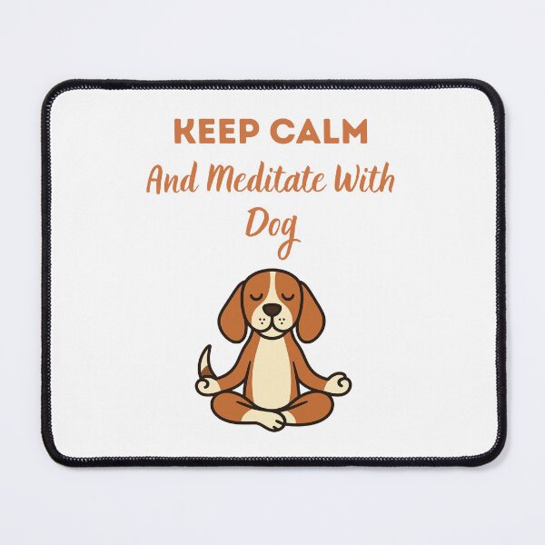Item preview, Keep Calm And Meditate With Dog T-shirt Gifts designed and sold by ZemVibe.
