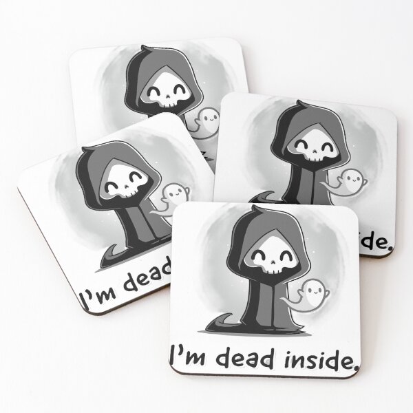 Item preview, I’m Dead Inside Cute Grim Reaper Design | Funny Spooky Ghost Art designed and sold by SkeletonMood.