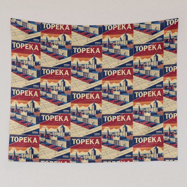 Item preview, Topeka Kansas 1950s USA Vintage Travel Tourism designed and sold by TravelersGems.