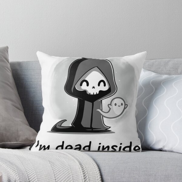Item preview, I’m Dead Inside Cute Grim Reaper Design | Funny Spooky Ghost Art designed and sold by SkeletonMood.