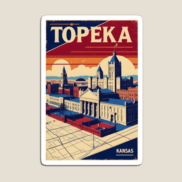 Item preview, Topeka Kansas 1950s USA Vintage Travel Tourism designed and sold by TravelersGems.