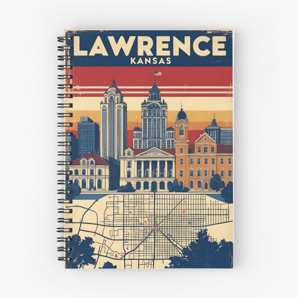 Item preview, Lawrence Kansas 1950s USA Vintage Travel Tourism designed and sold by TravelersGems.