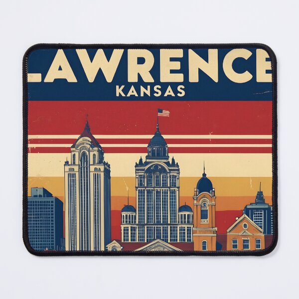 Item preview, Lawrence Kansas 1950s USA Vintage Travel Tourism designed and sold by TravelersGems.