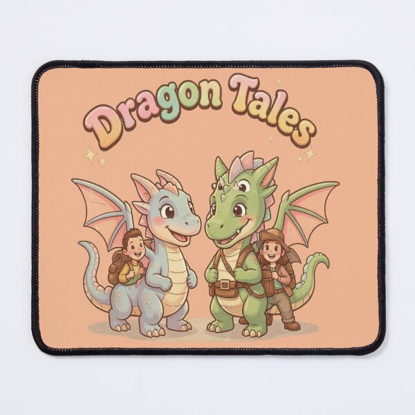 Item preview, Dragon Tales Retro Fantasy T-Shirt | Cute Baby Dragons Cartoon Tee | 90s Nostalgia Fantasy Shirt designed and sold by DmaarGroup.