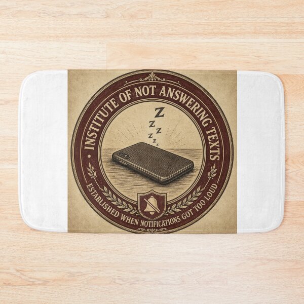 Item preview, Institute of Not Answering Texts – Funny Fake University Seal | Introvert Phone Anxiety Gift designed and sold by irfanshikh.