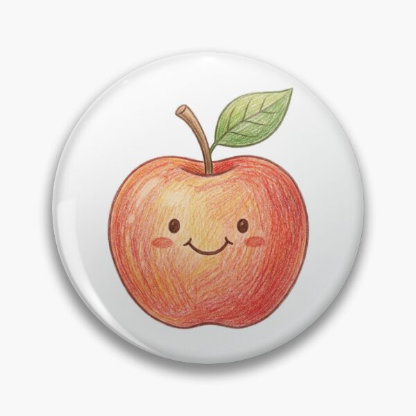 Item preview, A Smiley Cute Kawaii Apple designed and sold by ajamzbox.