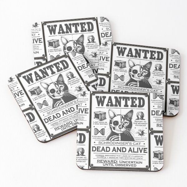 Item preview, Schrödinger's Cat - Wanted Dead AND Alive designed and sold by Groenendijk.