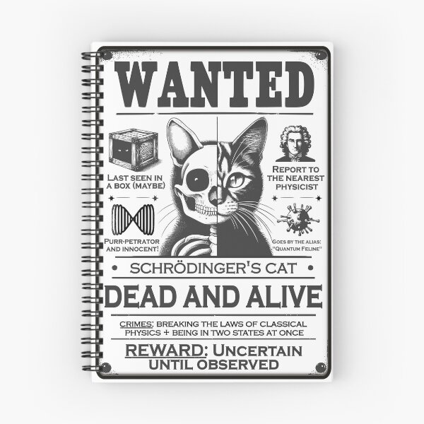 Item preview, Schrödinger's Cat - Wanted Dead AND Alive designed and sold by Groenendijk.