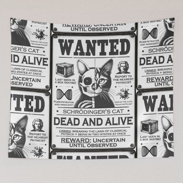 Item preview, Schrödinger's Cat - Wanted Dead AND Alive designed and sold by Groenendijk.