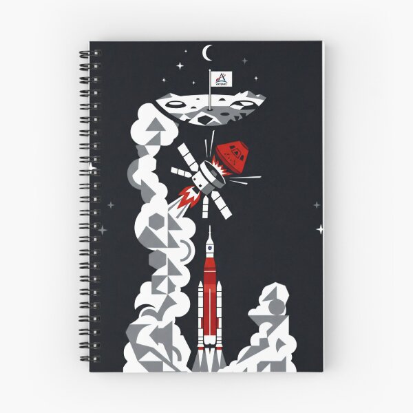 Item preview, Artemis Mission Geometric Vector: From Launch to Moon designed and sold by NadinGerasi.