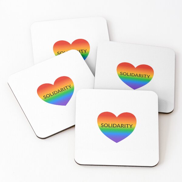 Item preview, SOLIDARITY  Pride ALLY on rainbow heart designed and sold by Inspirationmotivation.