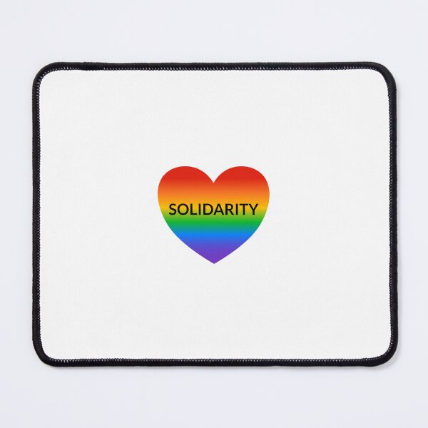 Item preview, SOLIDARITY  Pride ALLY on rainbow heart designed and sold by Inspirationmotivation.