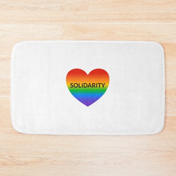 Item preview, SOLIDARITY  Pride ALLY on rainbow heart designed and sold by Inspirationmotivation.