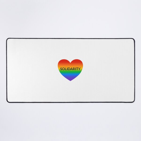 Item preview, SOLIDARITY  Pride ALLY on rainbow heart designed and sold by Inspirationmotivation.