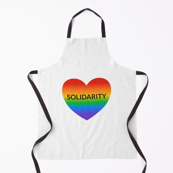 Item preview, SOLIDARITY Pride ALLY on rainbow heart designed and sold by Inspirationmotivation.