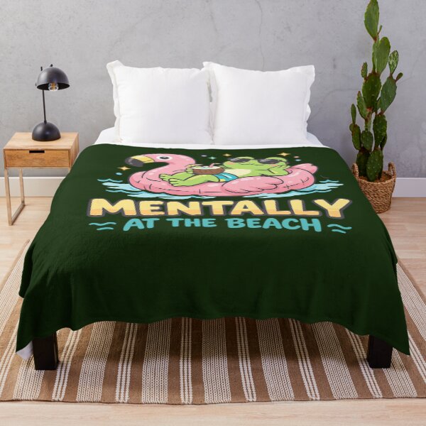 Item preview, Funny Summer Shirt – Mentally At The Beach – Cute Vacation Tee designed and sold by MindMessStudio.