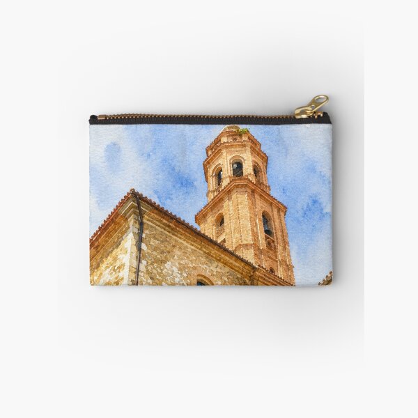 Item preview, Watercolor of the Church of Utrillas – Rural Charm of Aragón designed and sold by Miradas del Mundo.