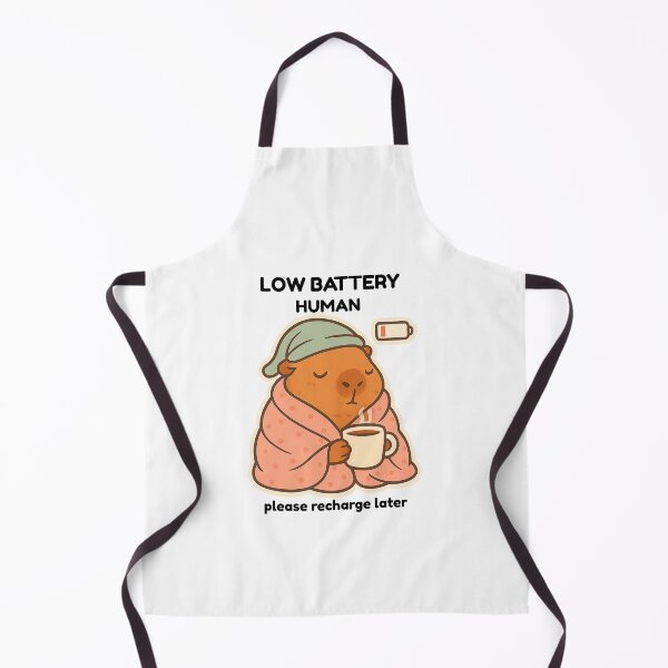 Item preview, Low Battery Human Capybara Shirt – Cozy Introvert Aesthetic Tee designed and sold by CalmMandala.