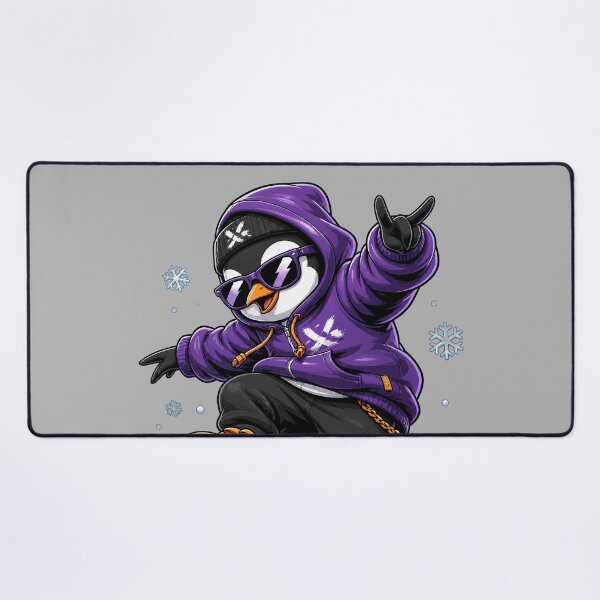 Item preview, Skater Penguin - Streetwear Penguin on a Skateboard designed and sold by Motel Mirage.