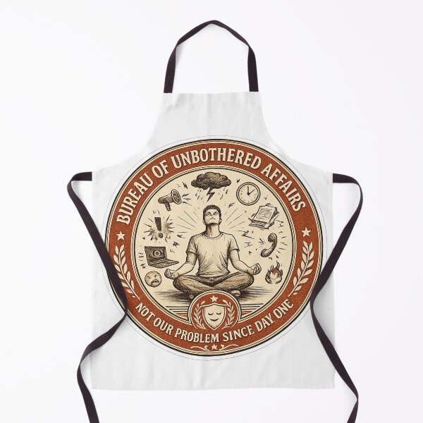 Item preview, Bureau of Unbothered Affairs Not Our Problem – Funny Vintage Seal | Unbothered Confidence Gift designed and sold by irfanshikh.
