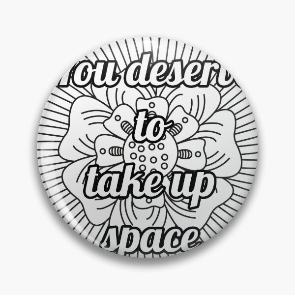 Item preview, Mandala Coloring Page - You deserve to tak up space - Stress Relief Printable designed and sold by BreathAndColor.