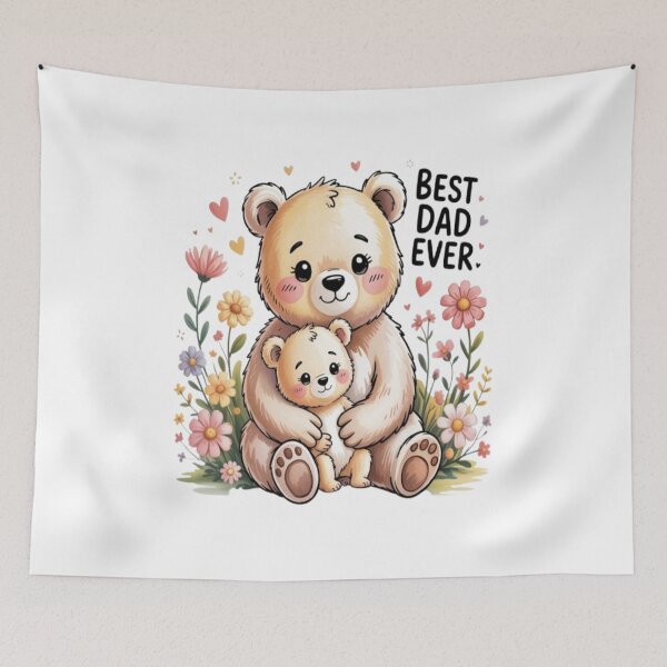 Item preview, Papa Bear Love | Floral Cute | Fathers Day designed and sold by InspiredCreatives.