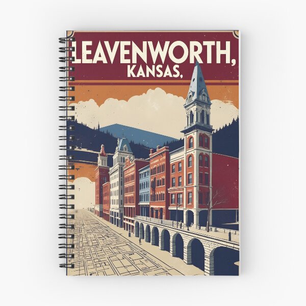 Item preview, Leavenworth Kansas 1950s USA Vintage Travel Tourism designed and sold by TravelersGems.