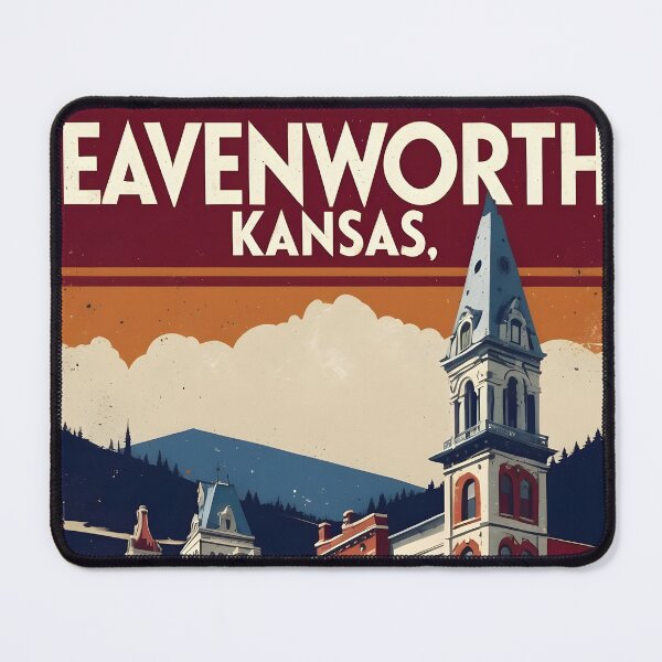 Item preview, Leavenworth Kansas 1950s USA Vintage Travel Tourism designed and sold by TravelersGems.