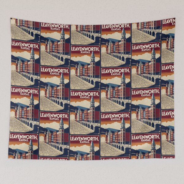 Item preview, Leavenworth Kansas 1950s USA Vintage Travel Tourism designed and sold by TravelersGems.