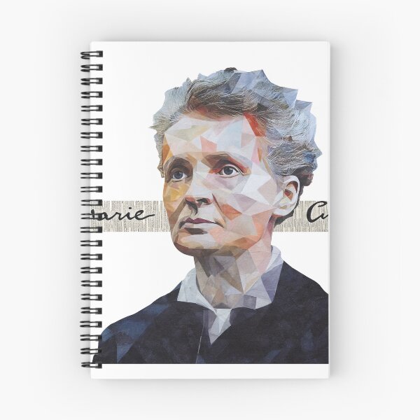 Item preview, Marie Curie – Scientific Collage Portrait Art Print | Women in Science Feminist Poster designed and sold by OzzFrequency.