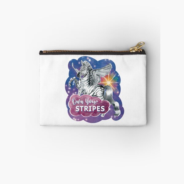 Item preview, Own Your Stripes- Watercolor Winged Zebra Animal Empowerment Art designed and sold by DinaJefferyStudios.