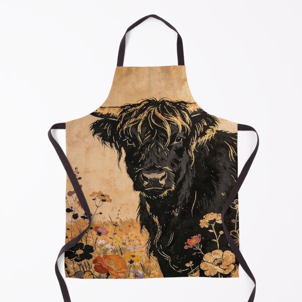 Item preview, Highland cow among wildflowers designed and sold by paulrommer.