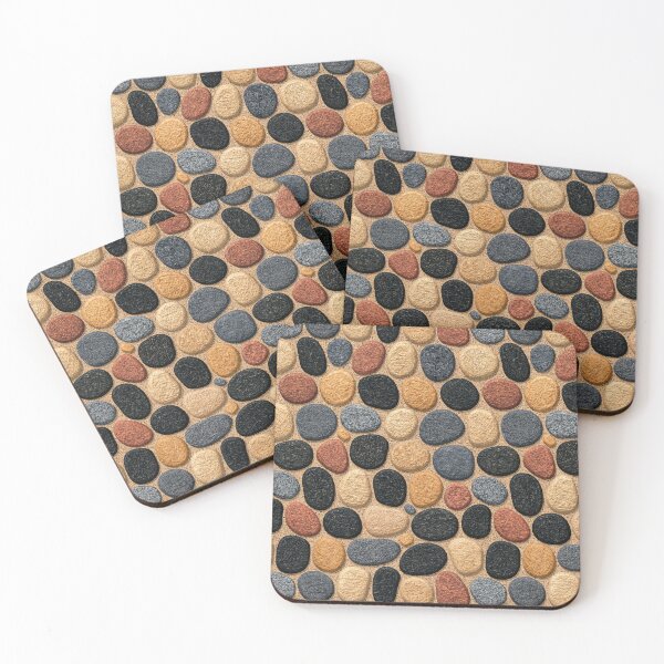 Item preview, Smooth Black and Brown River Stones Pattern designed and sold by Piotrek0001.
