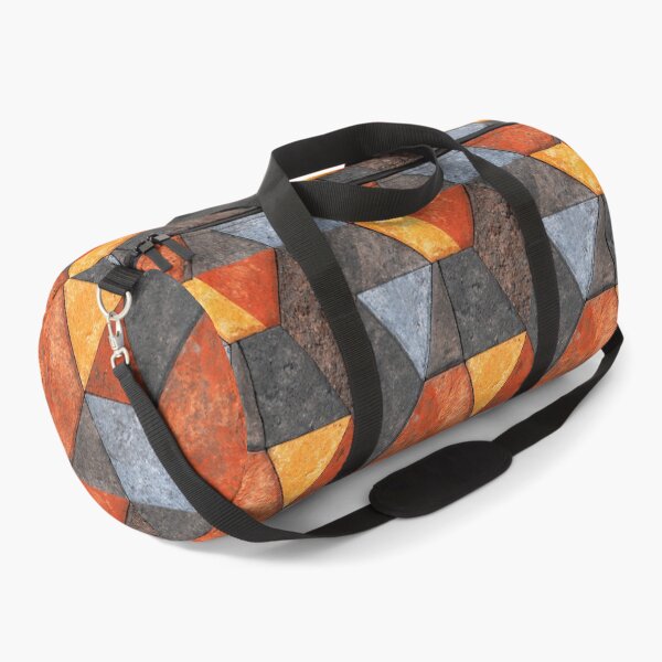 Item preview, Rusty Orange and Grey Triangle Stone Mosaic designed and sold by Piotrek0001.