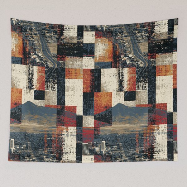 Item preview, Abstract Grunge Collage Landscape Window designed and sold by Piotrek0001.