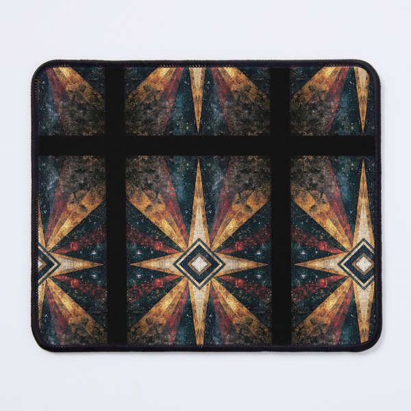 Item preview, Dark Geometric Abstract Cross Star Art designed and sold by Piotrek0001.