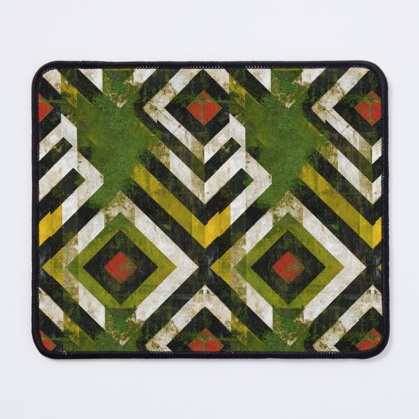 Item preview, Green Moss and White Striped Chevron Pattern designed and sold by Piotrek0001.