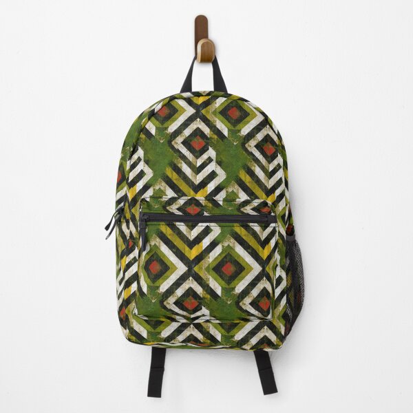 Item preview, Green Moss and White Striped Chevron Pattern designed and sold by Piotrek0001.