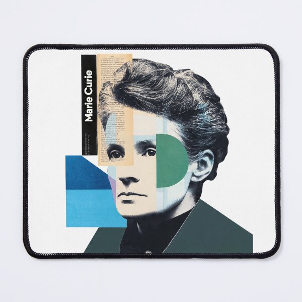 Item preview, Marie Curie – Scientific Collage Portrait Art Print | Women in Science Feminist Poster designed and sold by OzzFrequency.